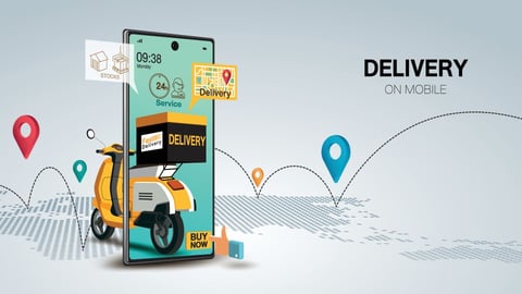 Delivery options on mobile app