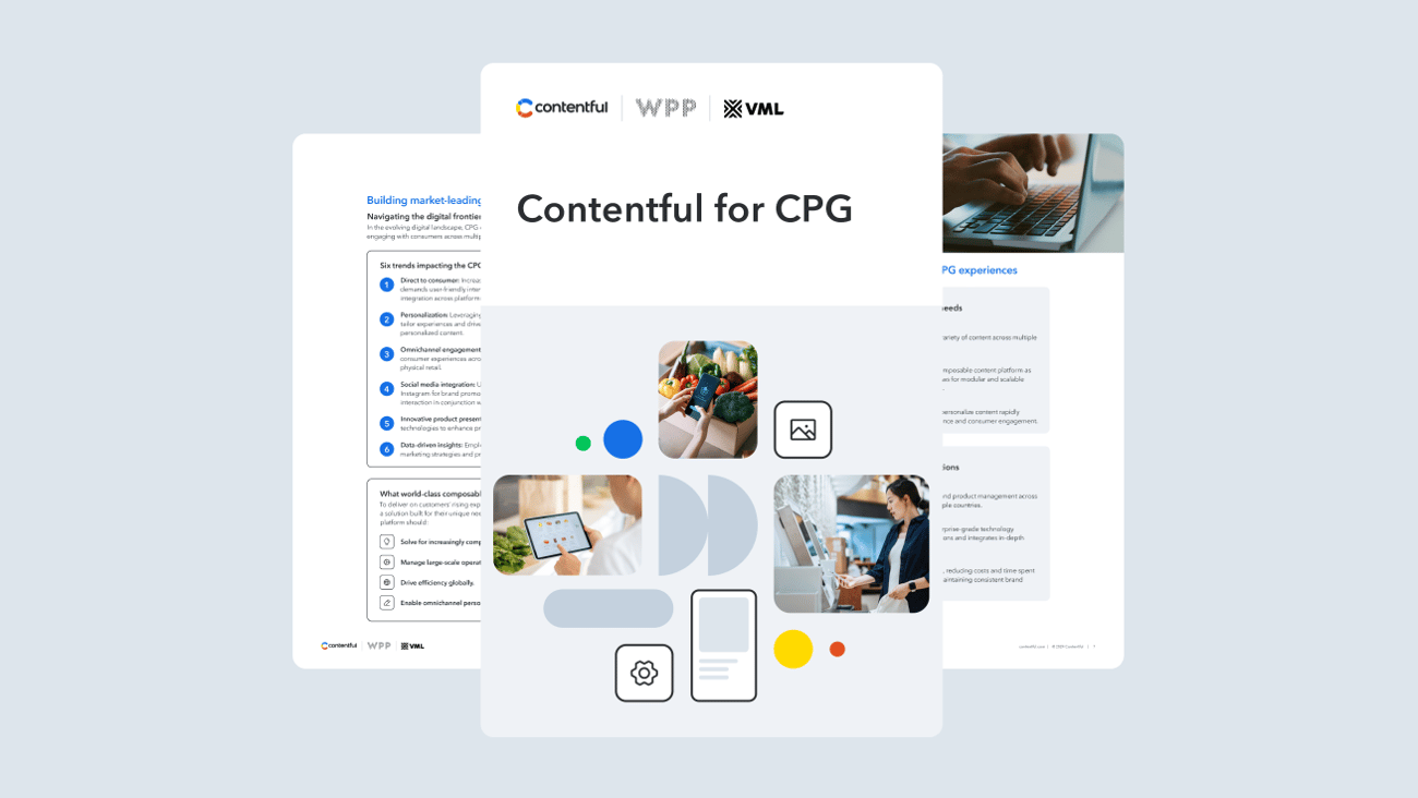 Contentful for CPG